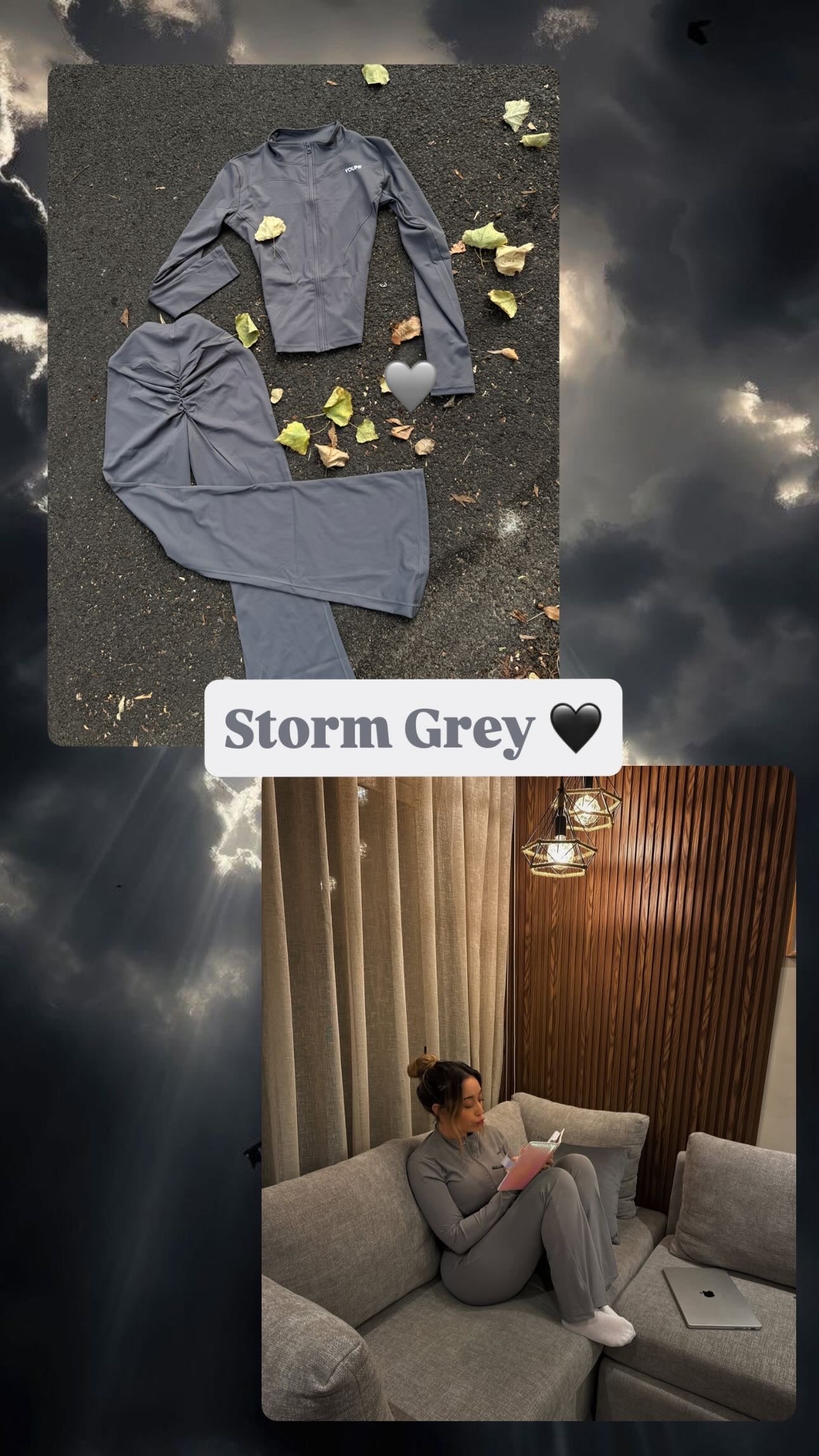 Flare Set-Storm Grey