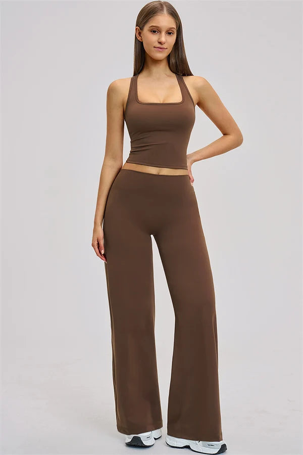 Crossback Bra-Brown
