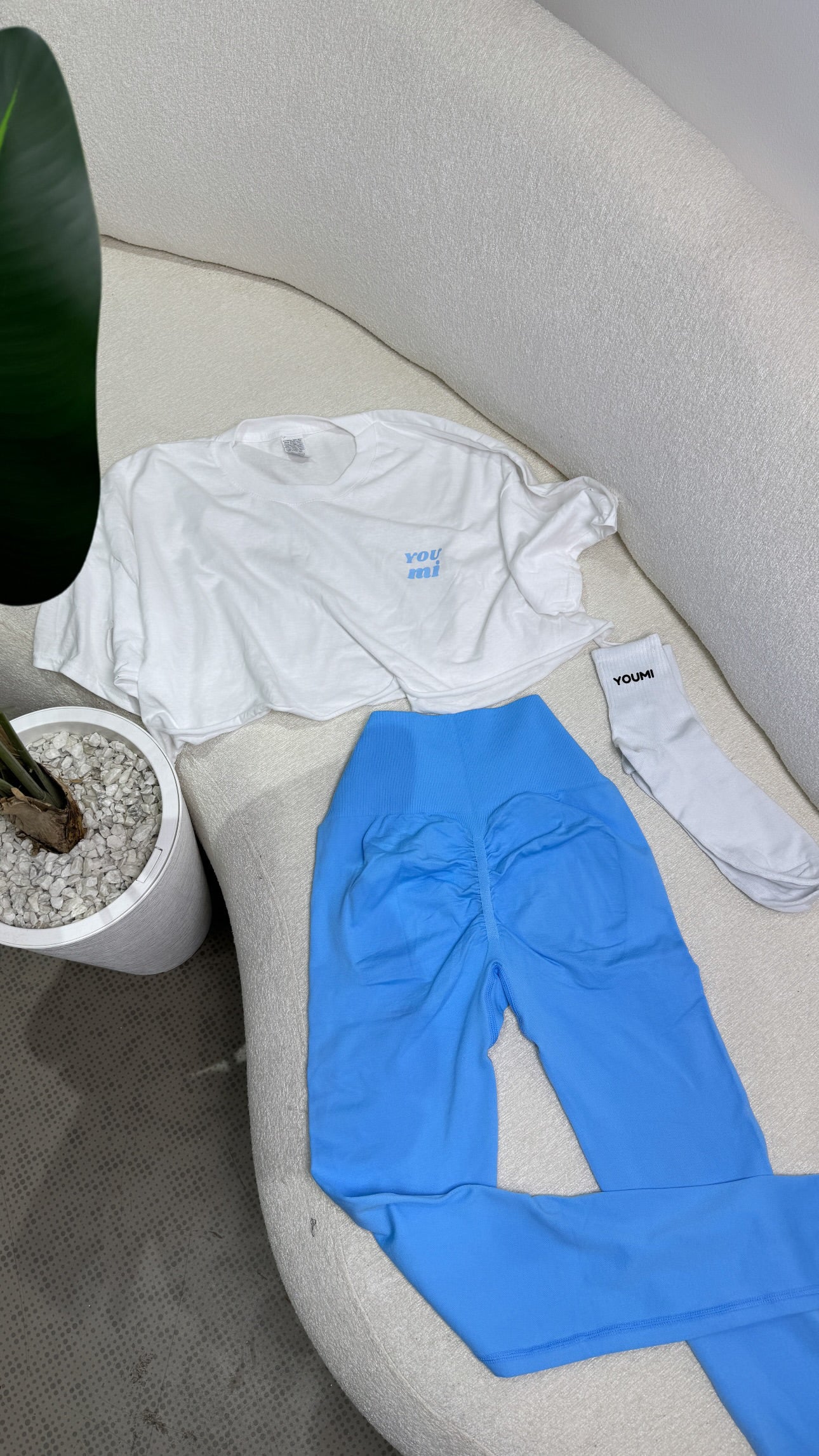 Pack Mini T-shit & Legging-Bleu