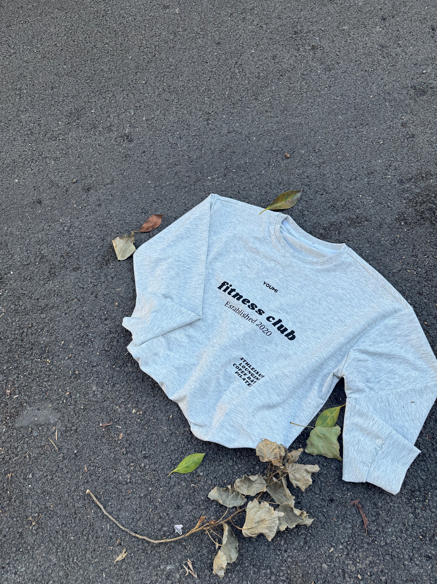 Sweatshirt Fitness club-Grey