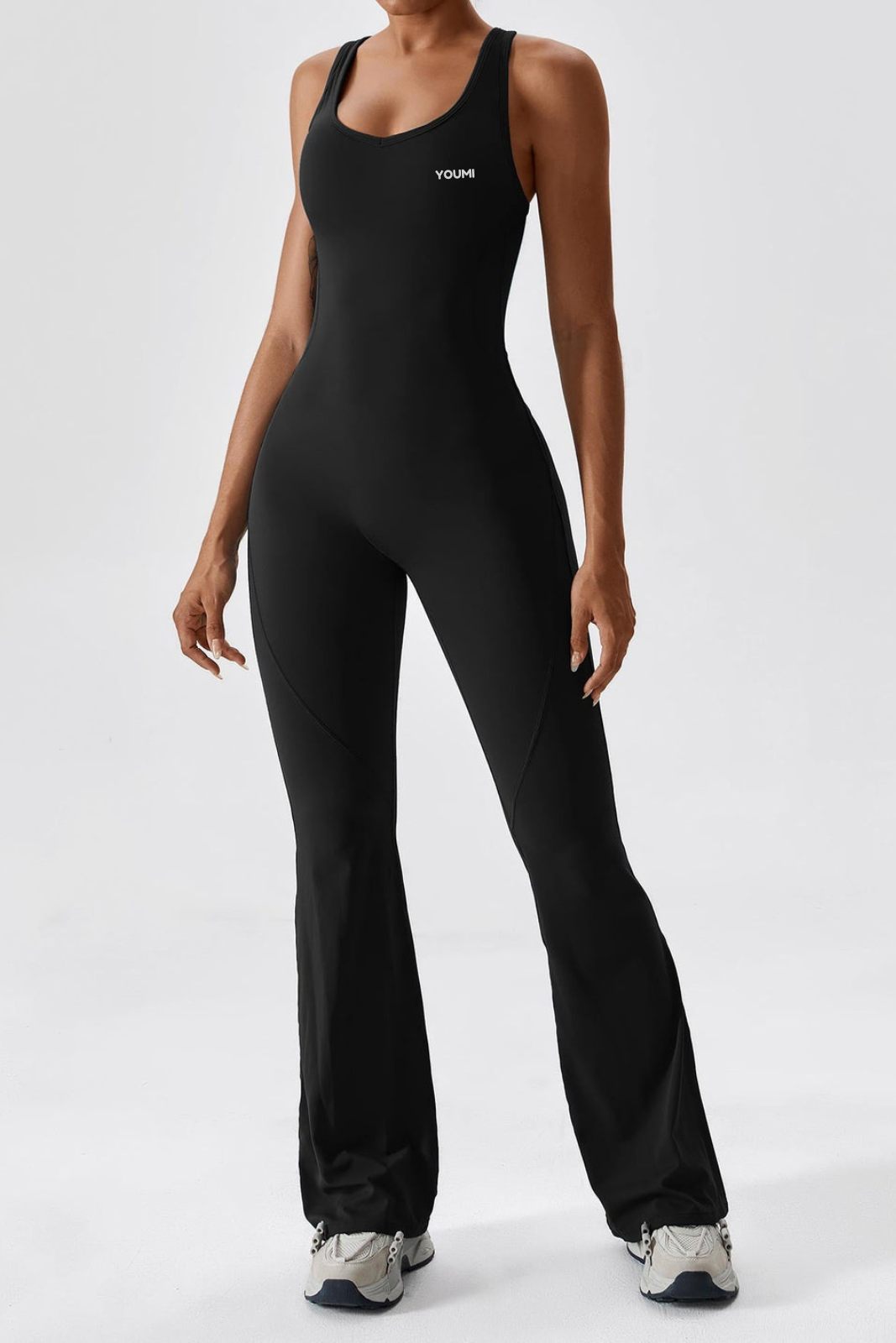 Lily Flare Jumpsuit-Black