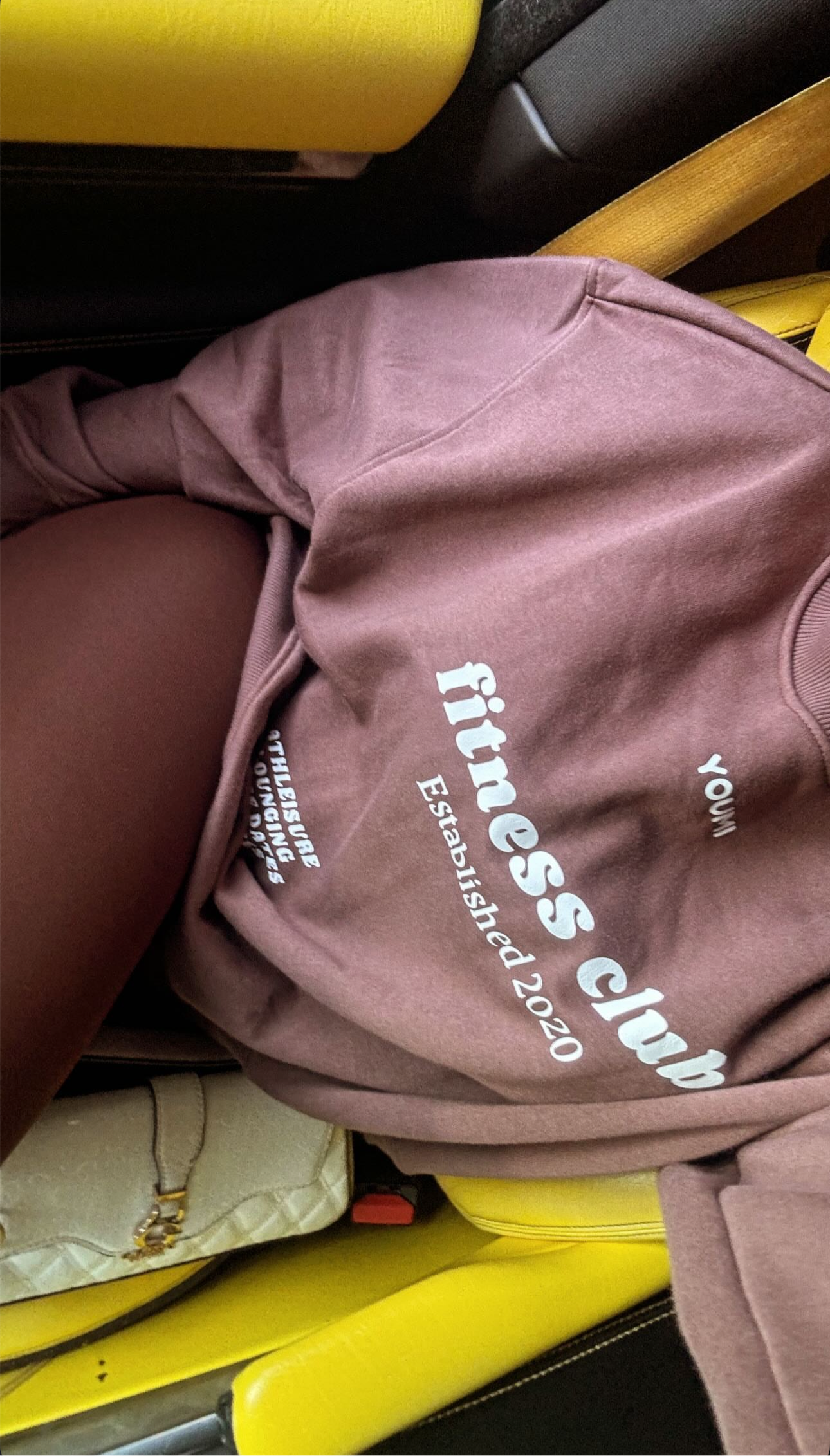 Sweatshirt Fitness club-Bleu