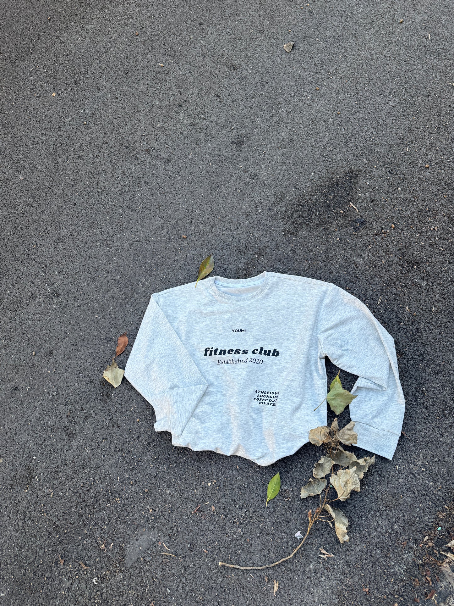 Sweatshirt Fitness club-Grey