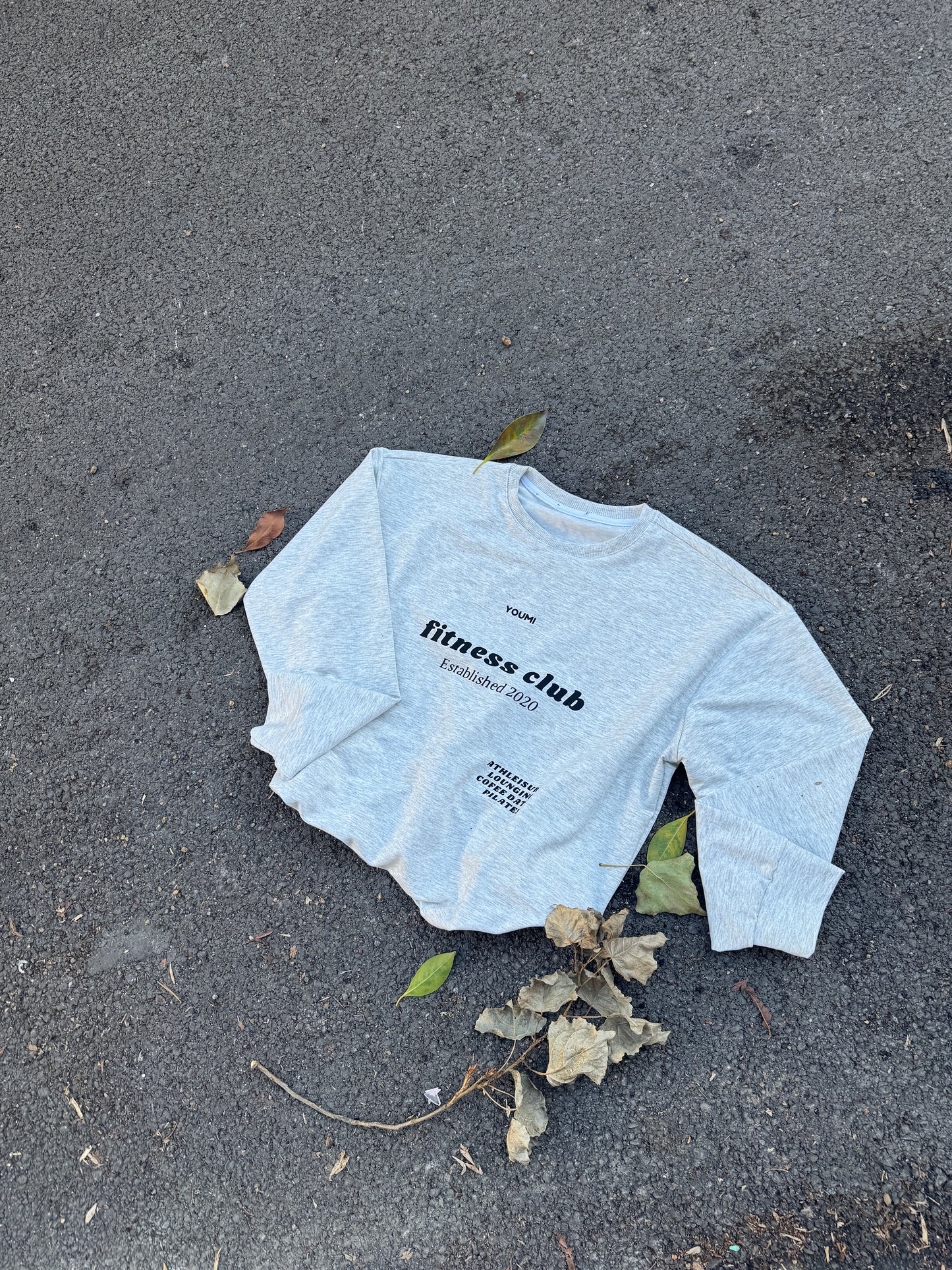 Sweatshirt Fitness club-Grey