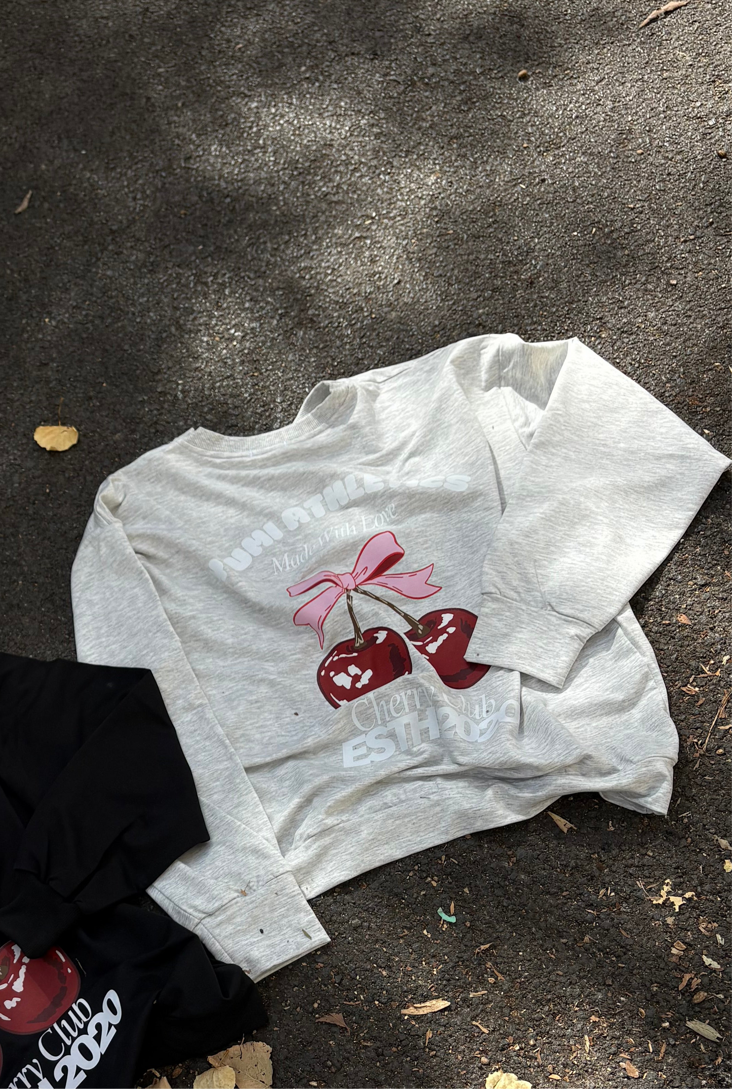 Sweatshirt Berry vibes-Grey