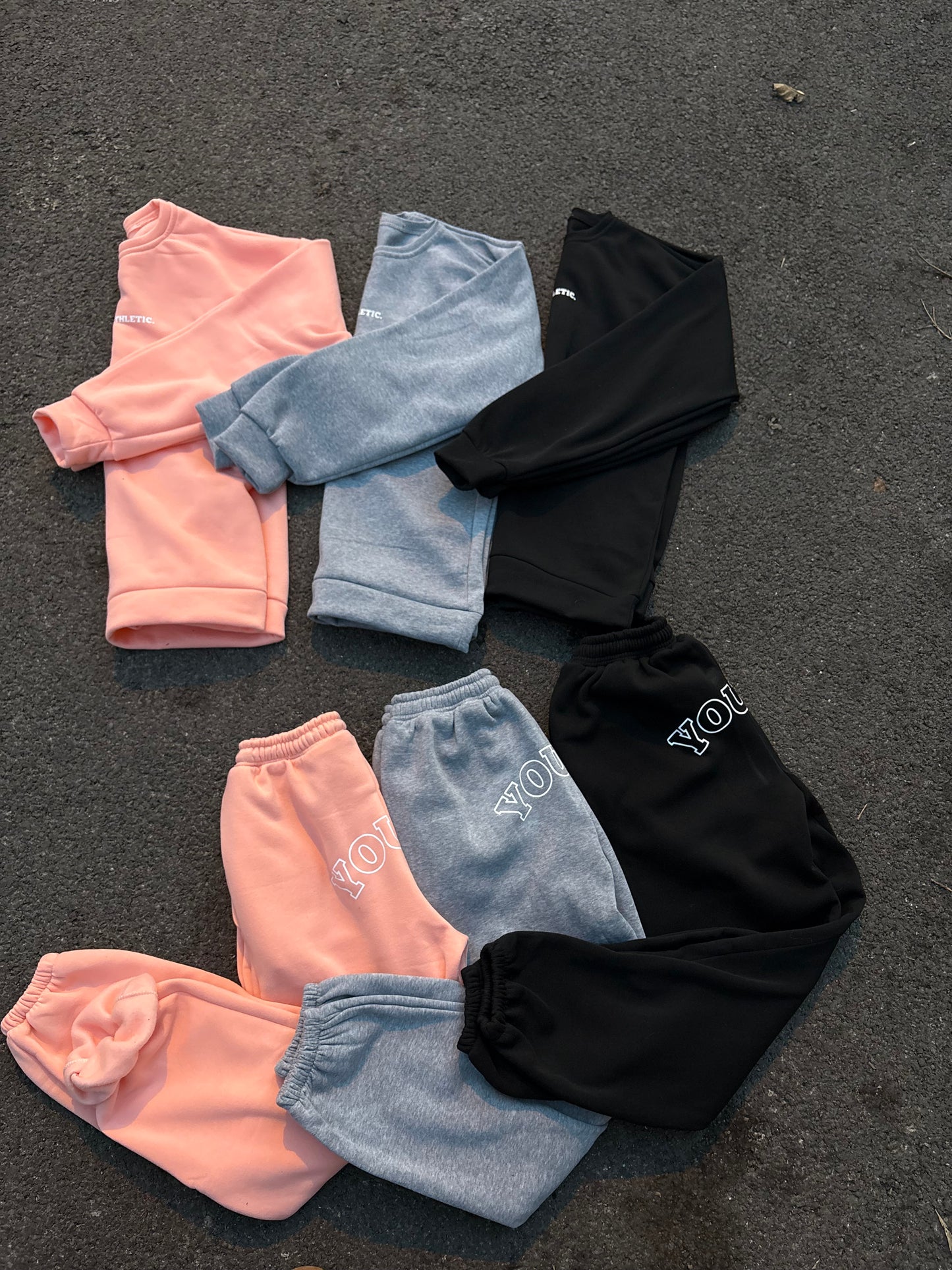 YOU.Sweat-2Pieces Oversized-Grey