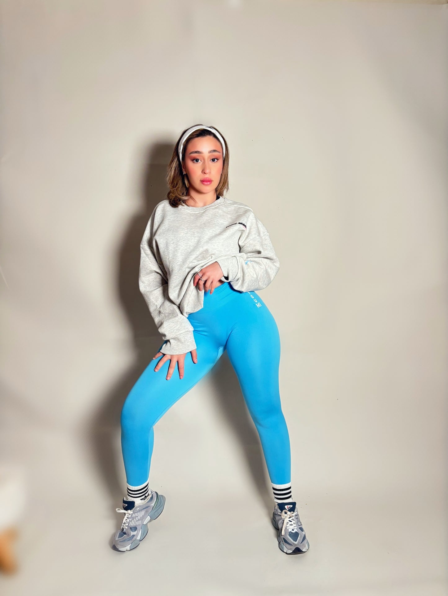 Power stretch Leggings in Light Bleu