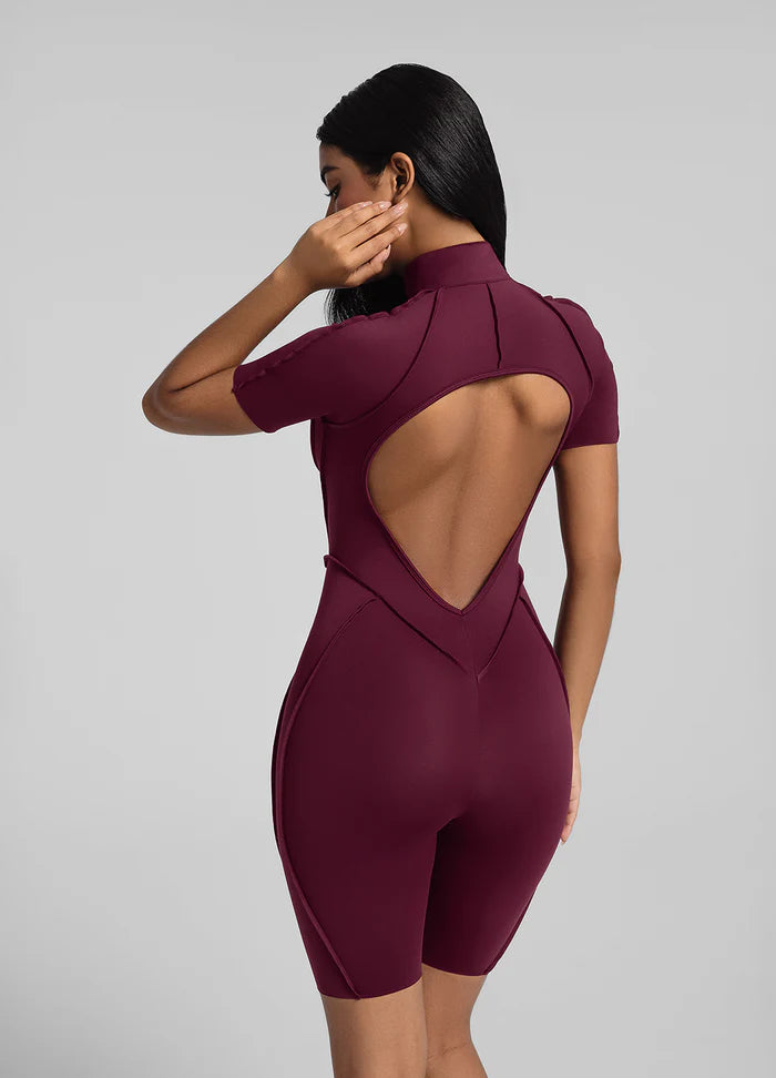 YOU.SUIT-MiniShort-Burgundy 🍷
