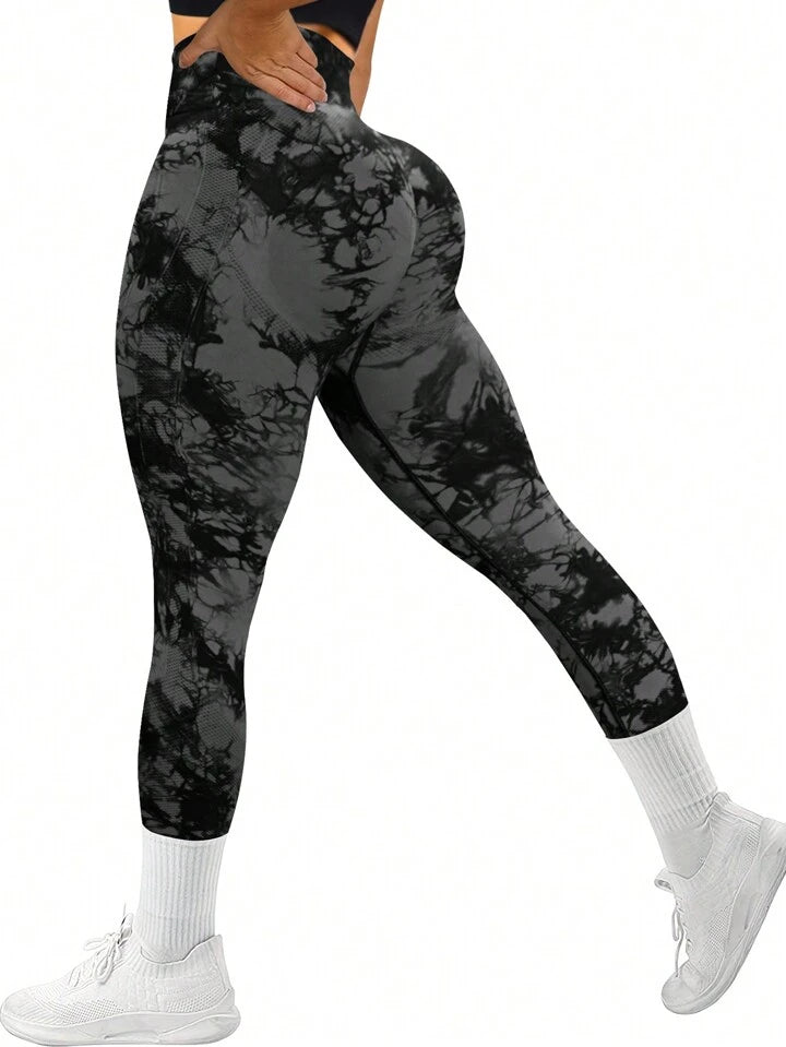 Tye Die youmi leggings in grey