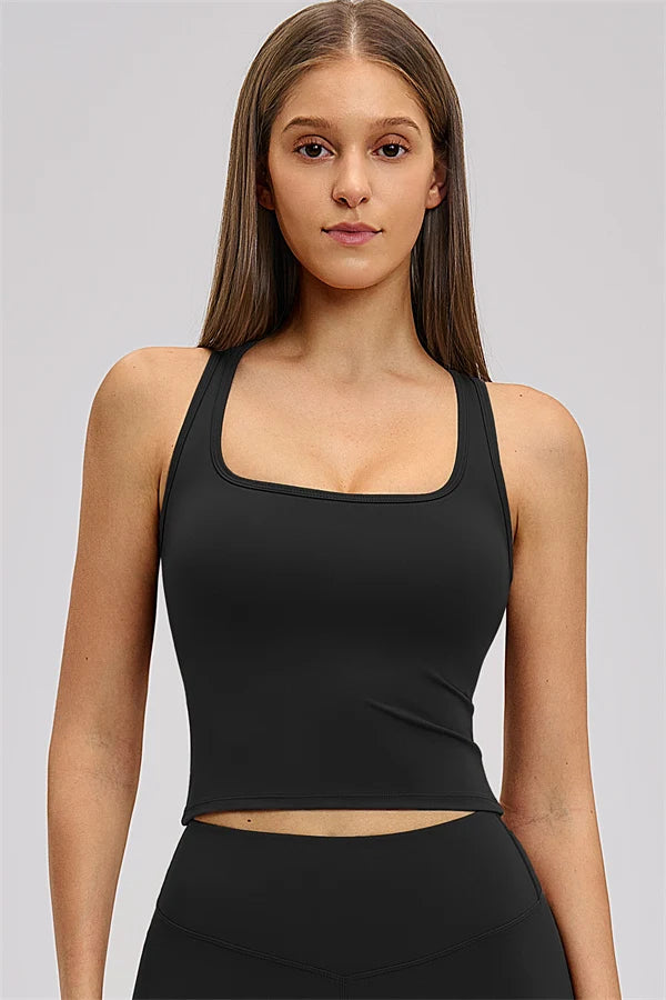 Crossback Bra-Black