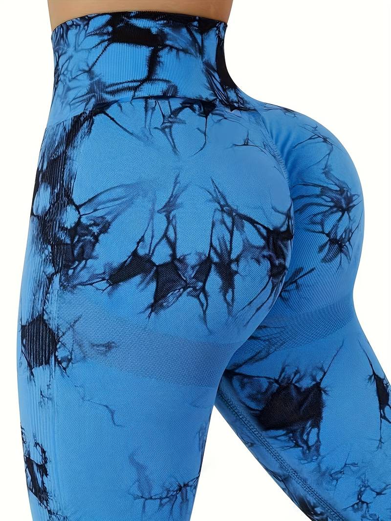 Tye Die youmi leggings in bleu