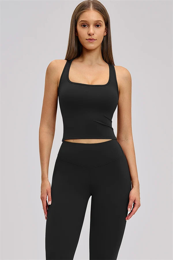 Crossback Bra-Black