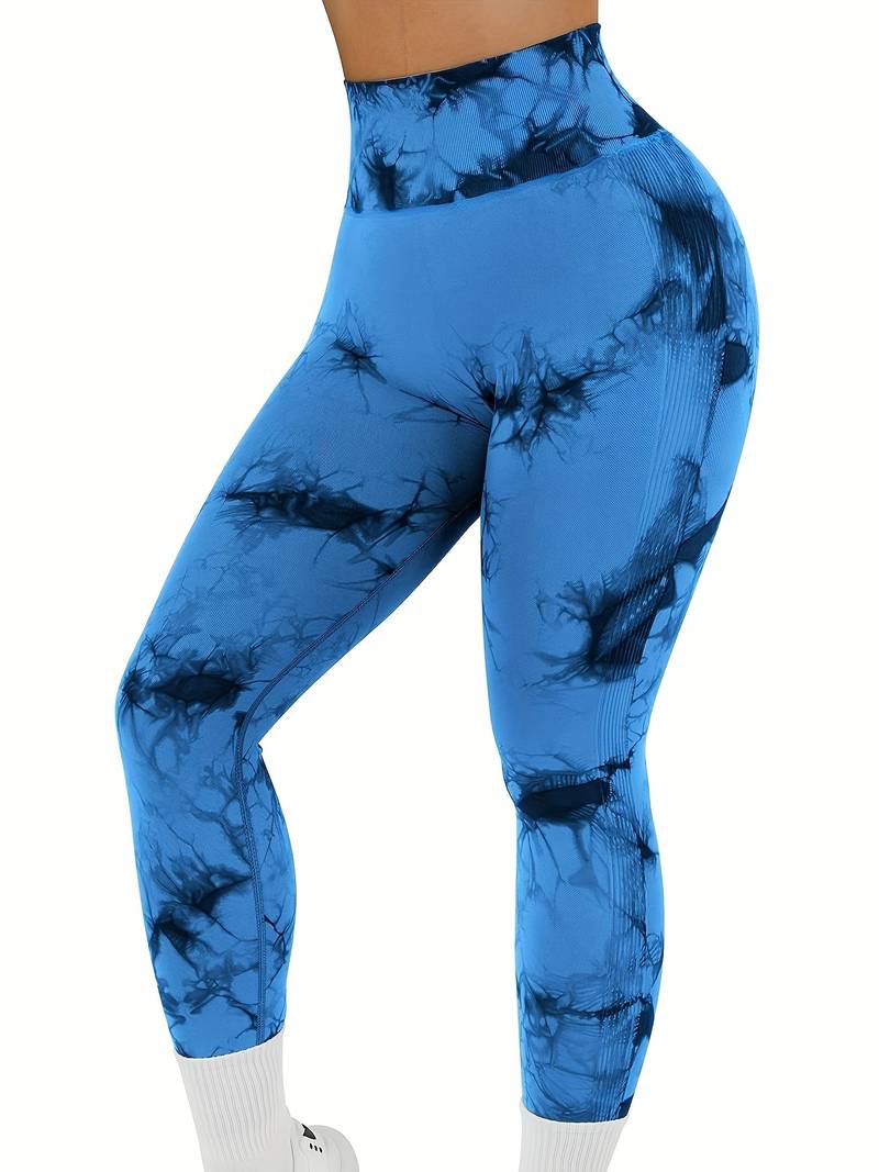 Tye Die youmi leggings in bleu