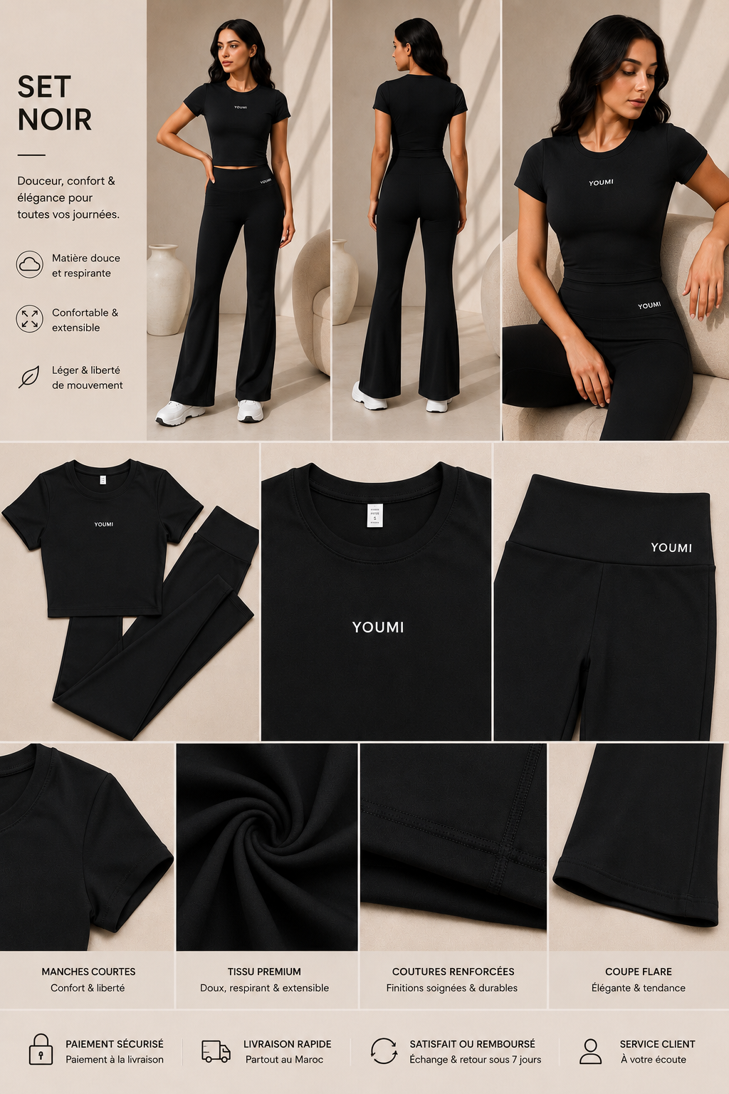 You.Flare Set-Black