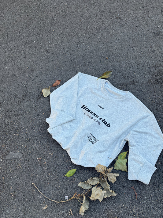 Sweatshirt Fitness club-Grey