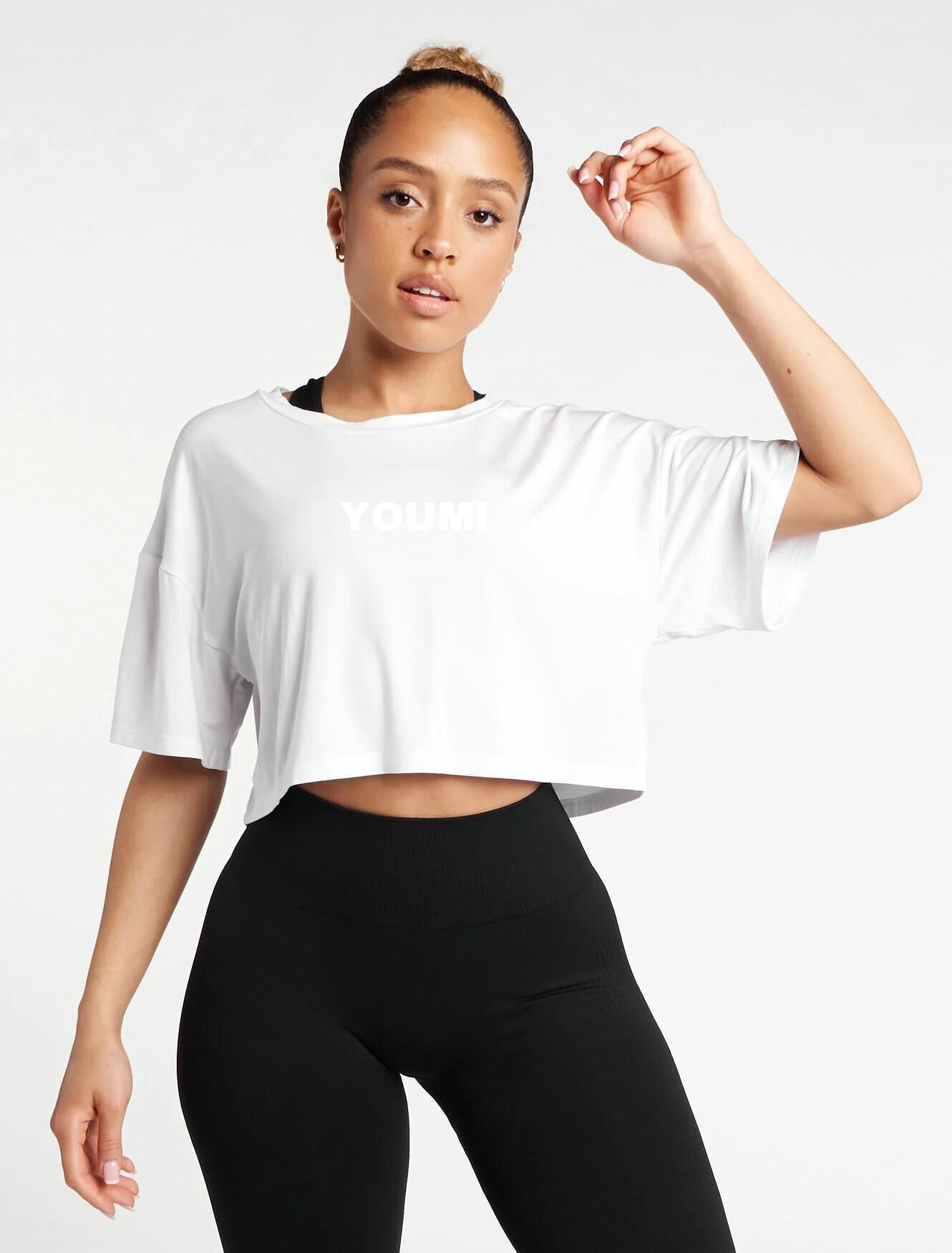 YOUMI Top Oversized in white