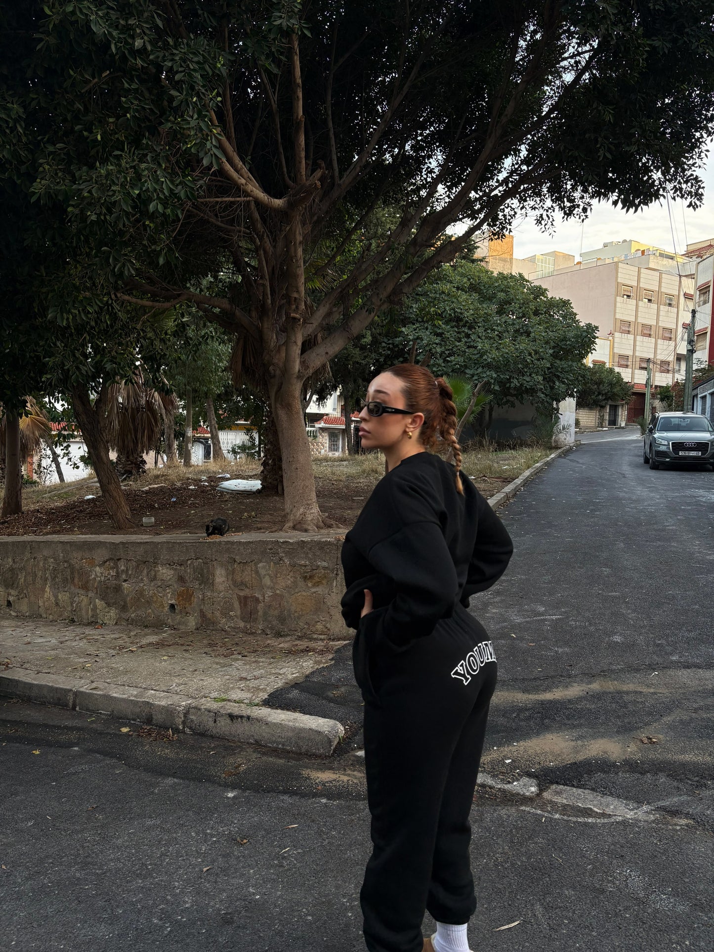 YOU.Sweat-2Pieces Oversized-Black