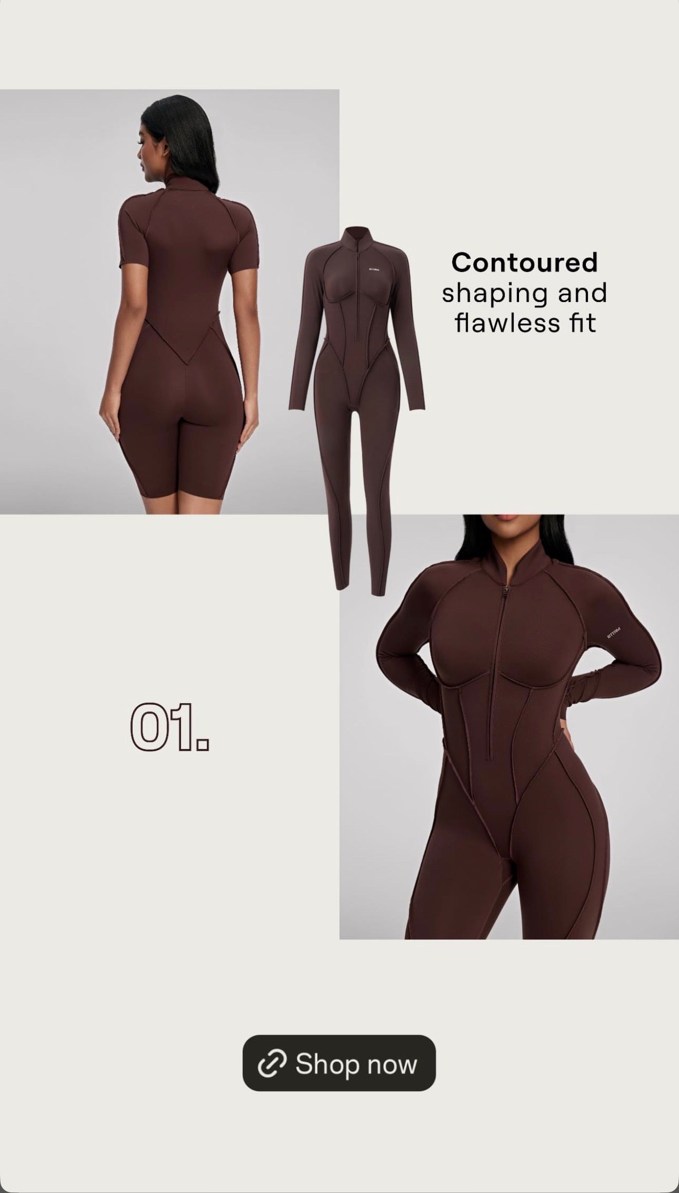 YOU.SUIT-Mini Close Back-Brown🐻
