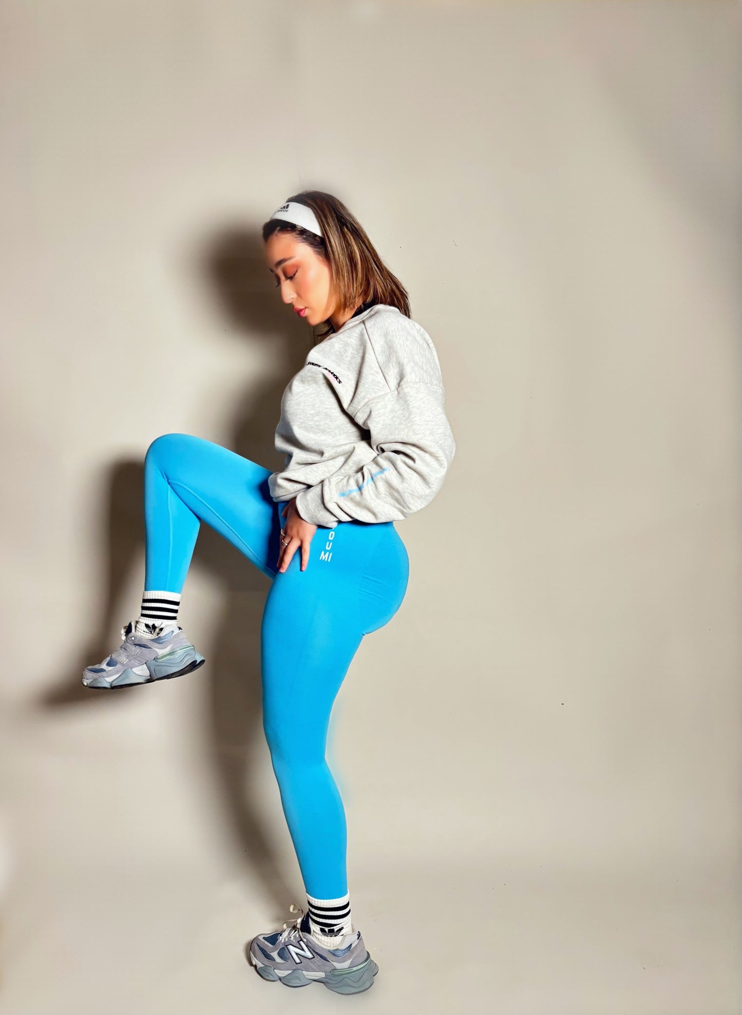 Power stretch Leggings in Light Bleu