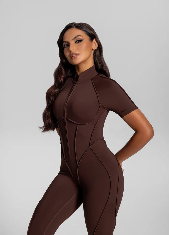 YOU.SUIT-No SleevesClose -Brown