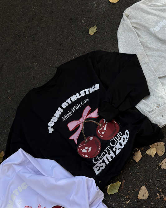 Sweatshirt Berry vibes-Black