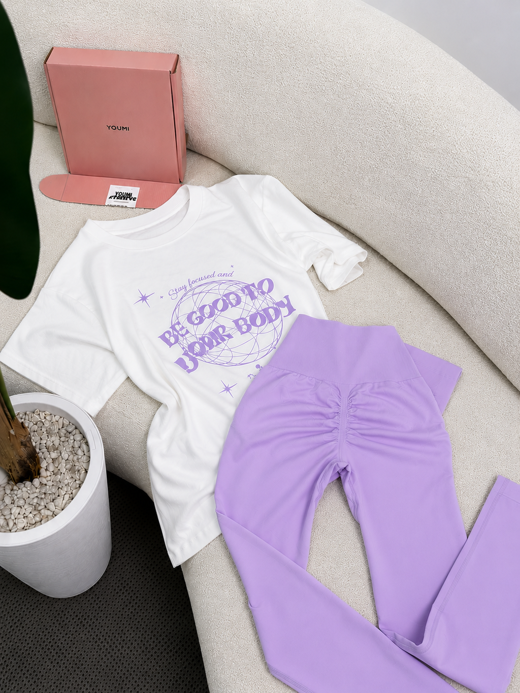 Pack oversize T-shirt-Baby Purple