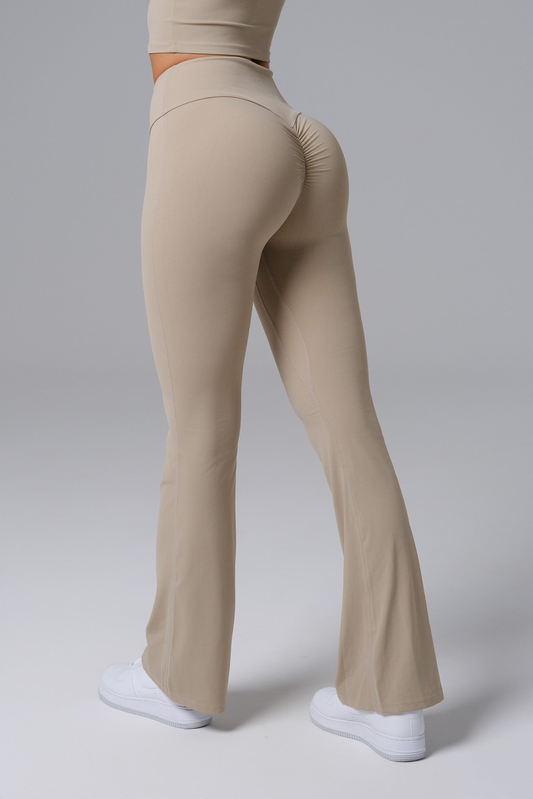 Flare legging-Latte