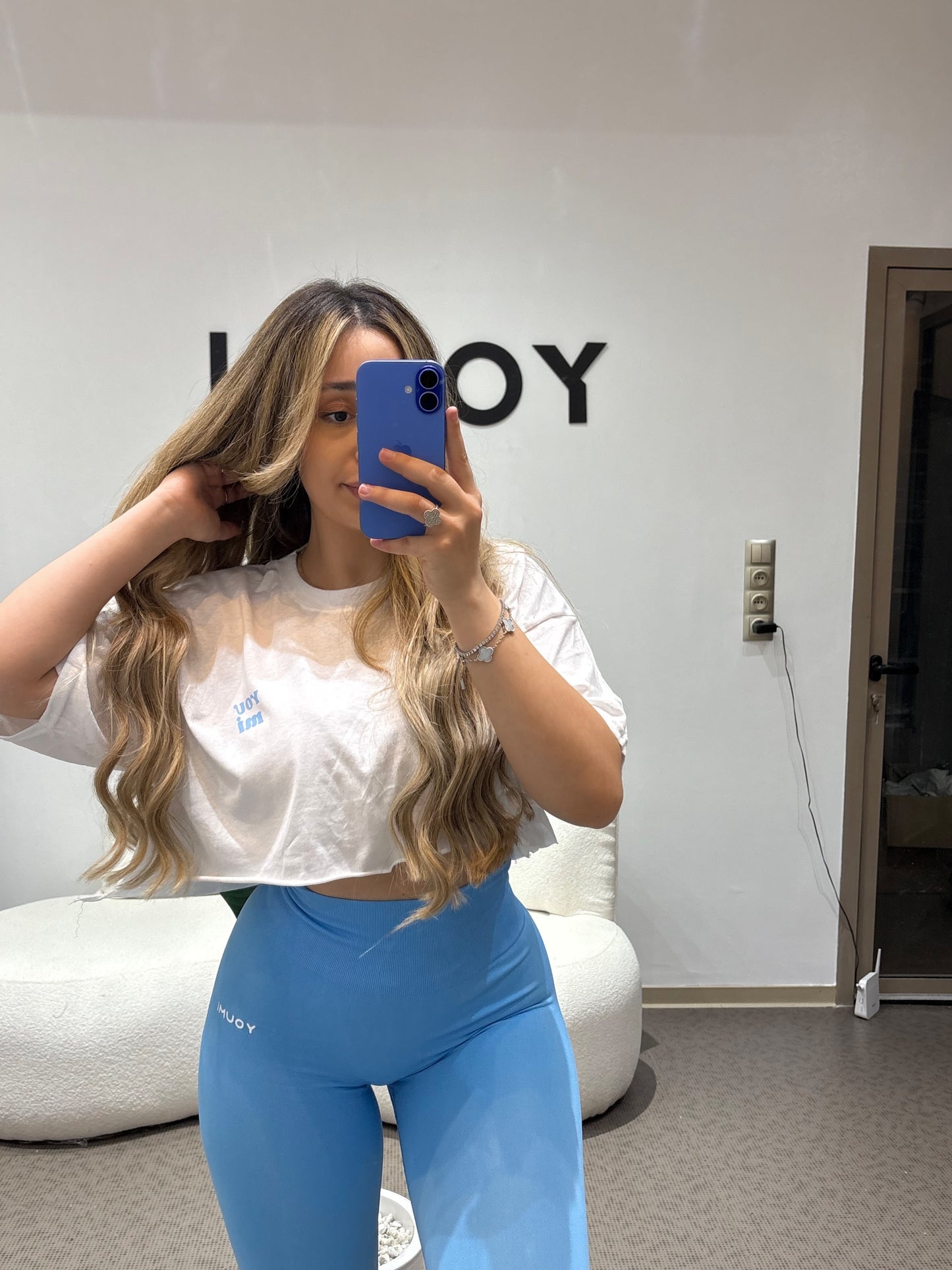 Pack Mini T-shit & Legging-Bleu
