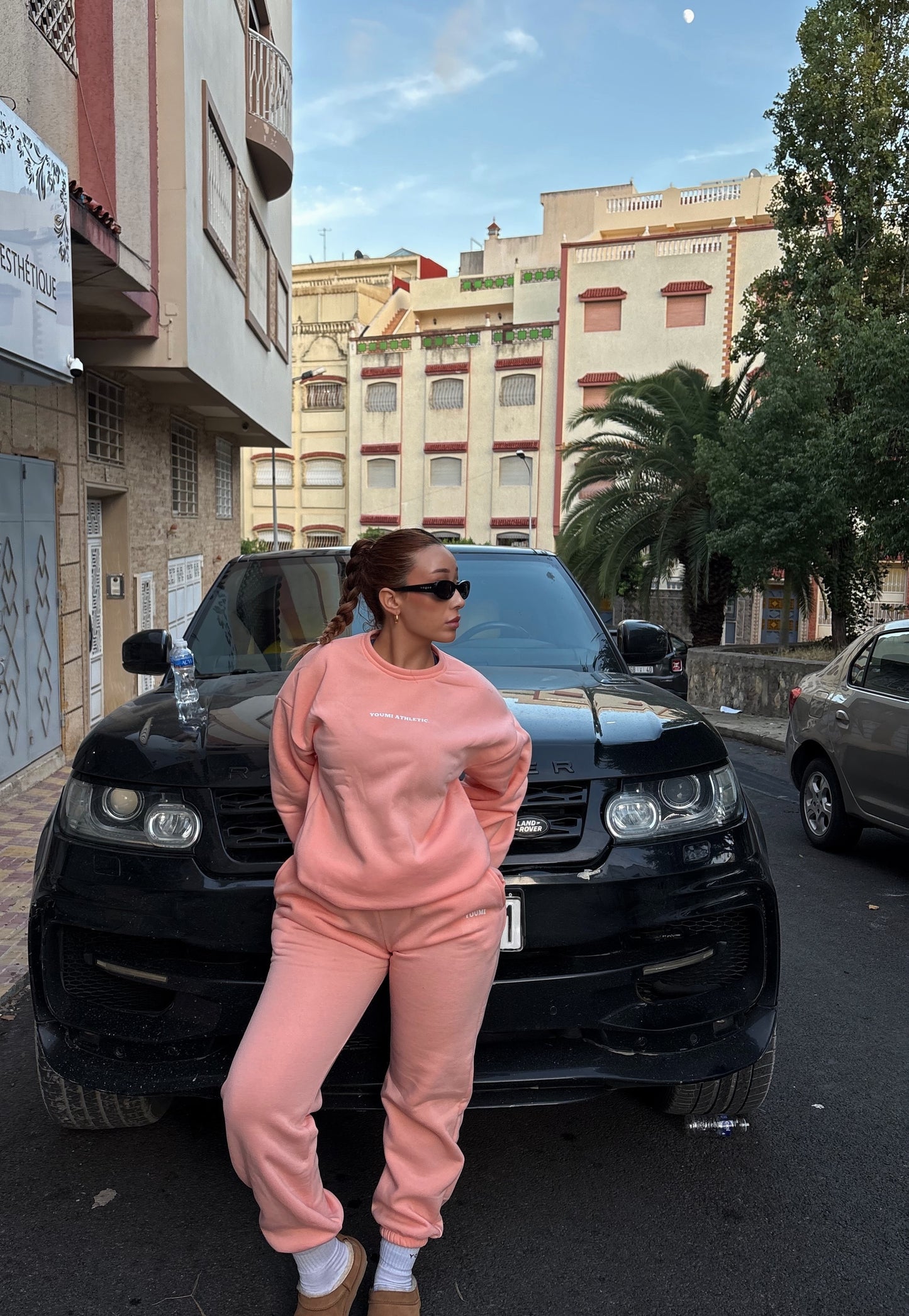 YOU.Sweat-2Pieces Oversized-Peach