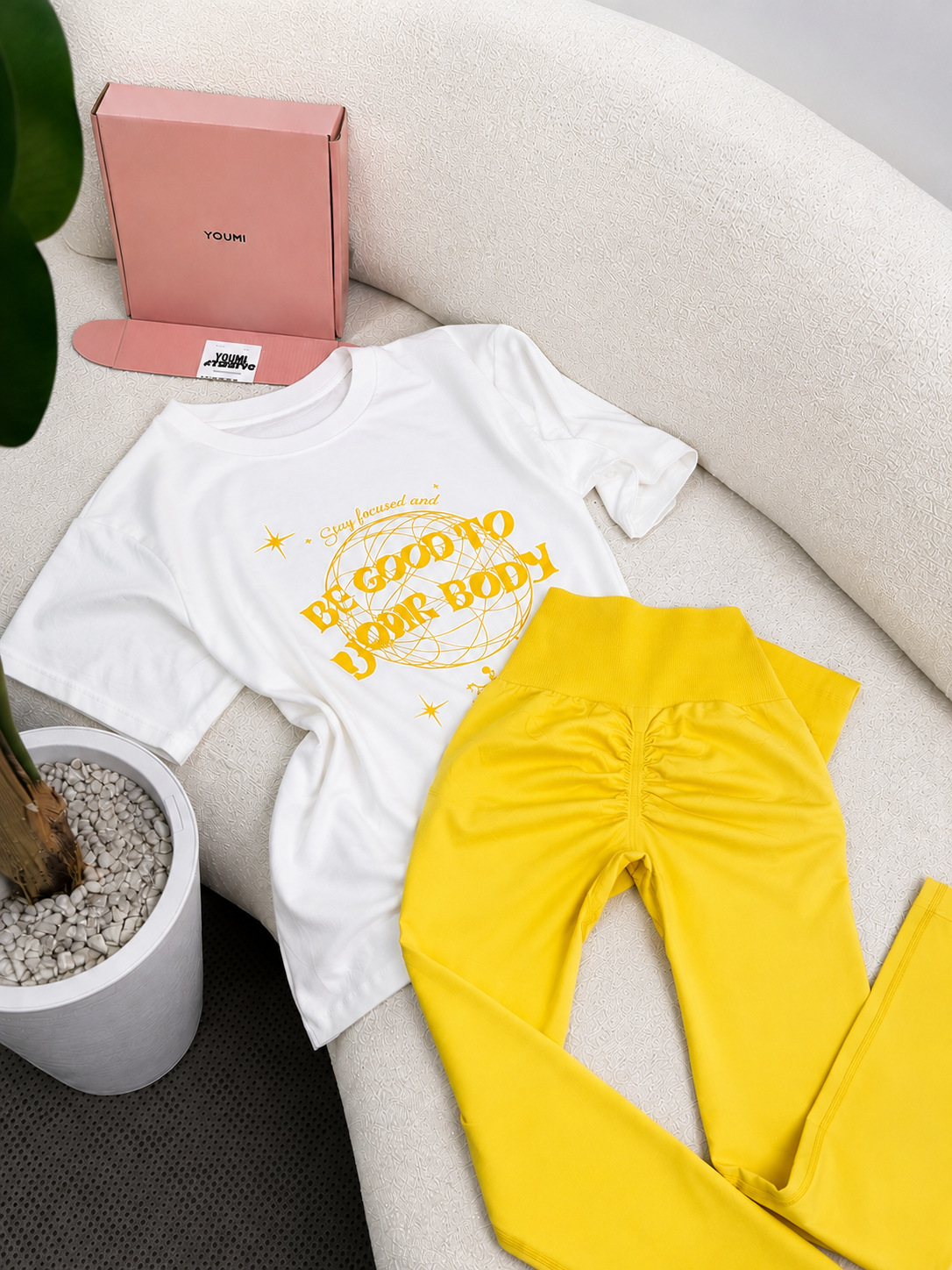 Pack oversize T-shirt-Yellow
