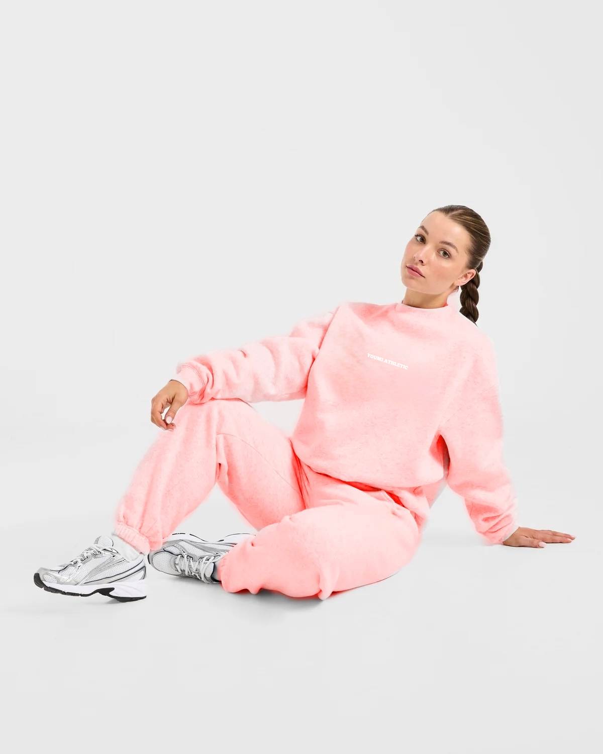 YOU.Sweat-2Pieces Oversized-Peach
