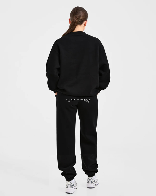 YOU.Sweat-2Pieces Oversized-Black