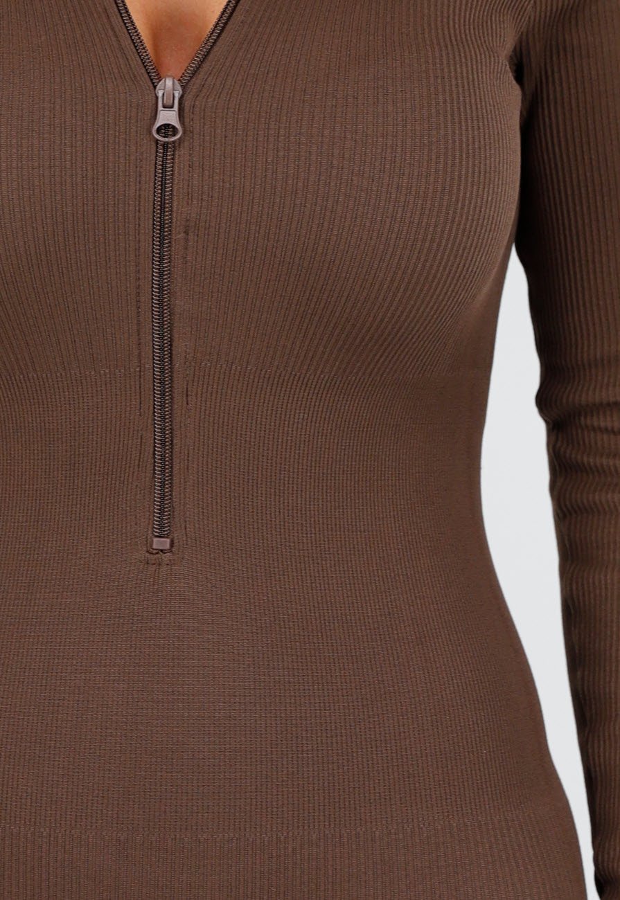 One Zip Jumpsuit-Cherry