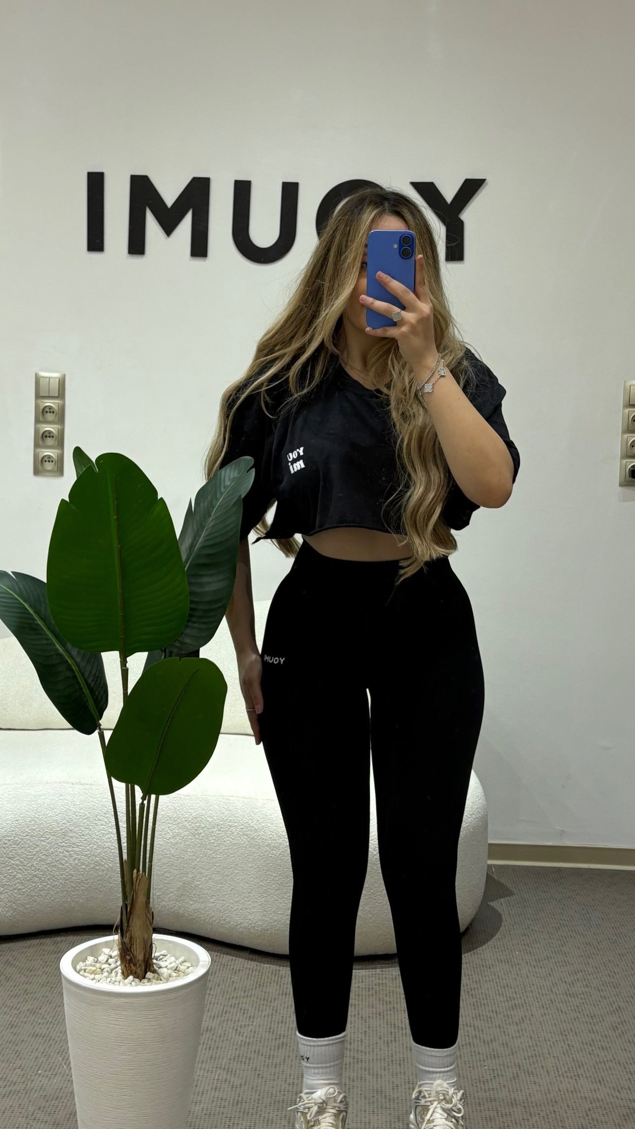 Pack Mini T-shit & Legging-Bleu