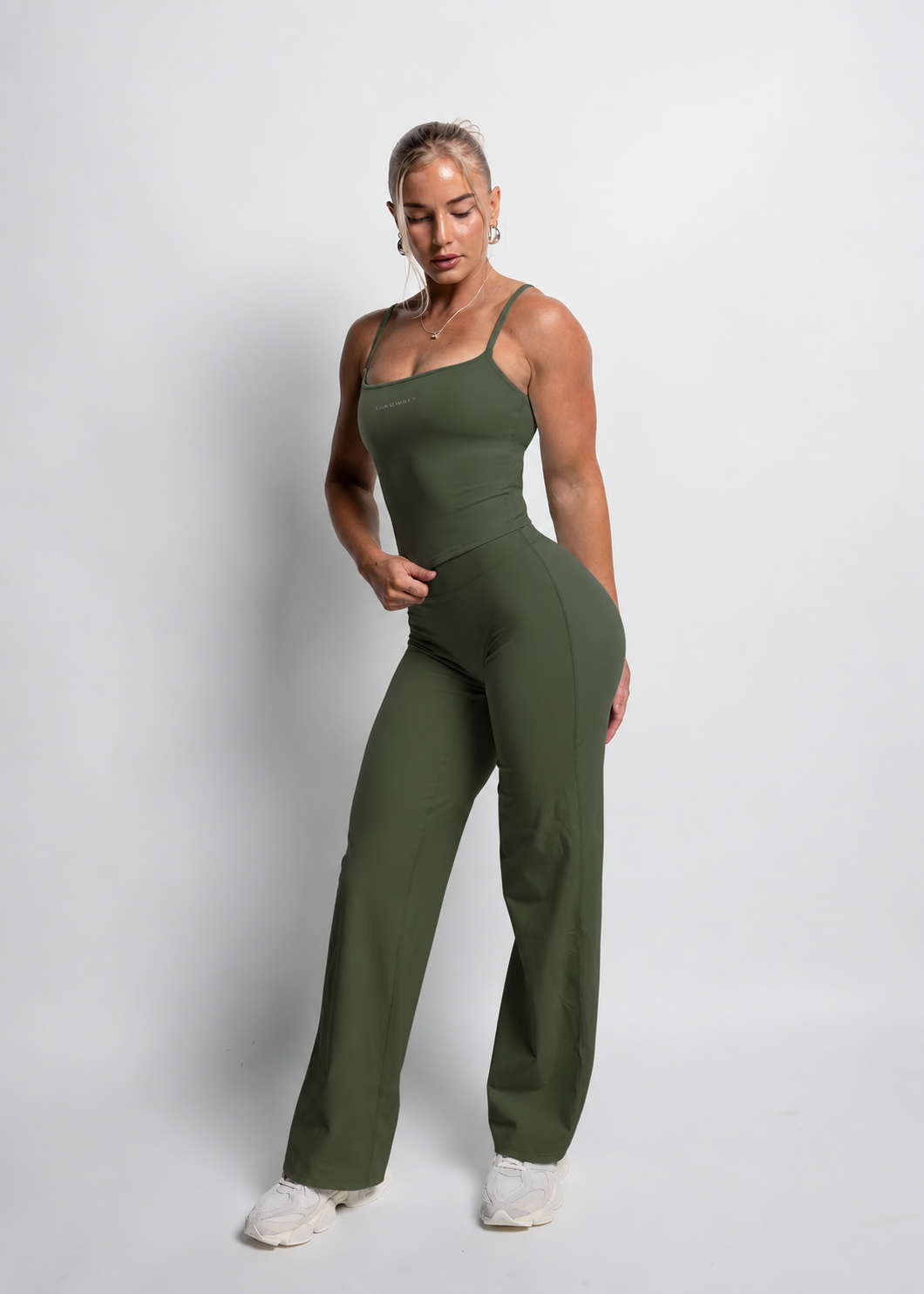 Extra flared Botom-Army Green