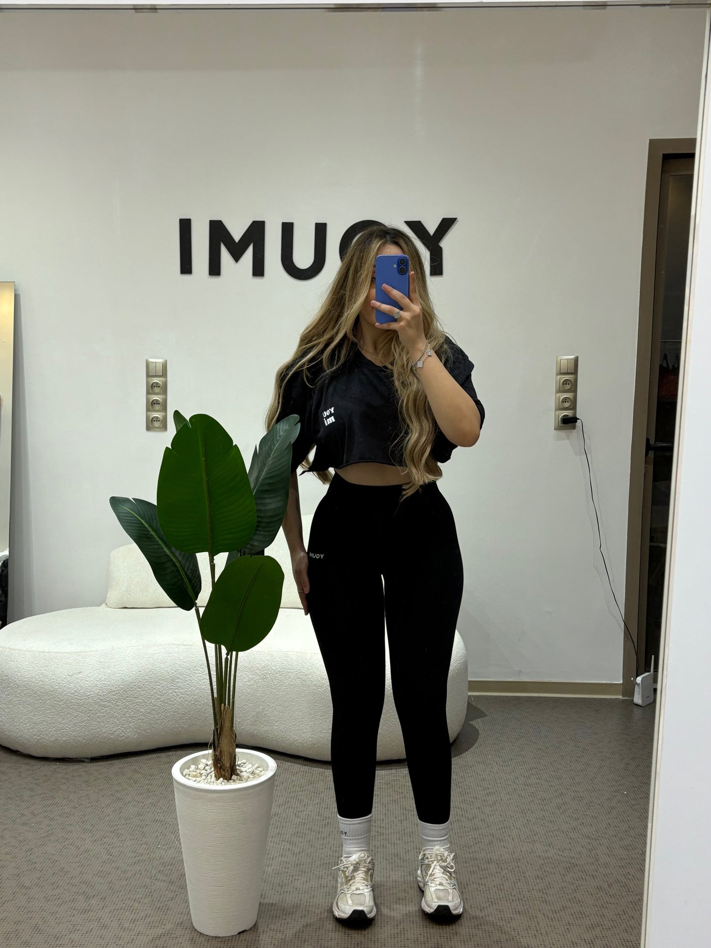 Pack Mini T-shit & Legging-Bleu
