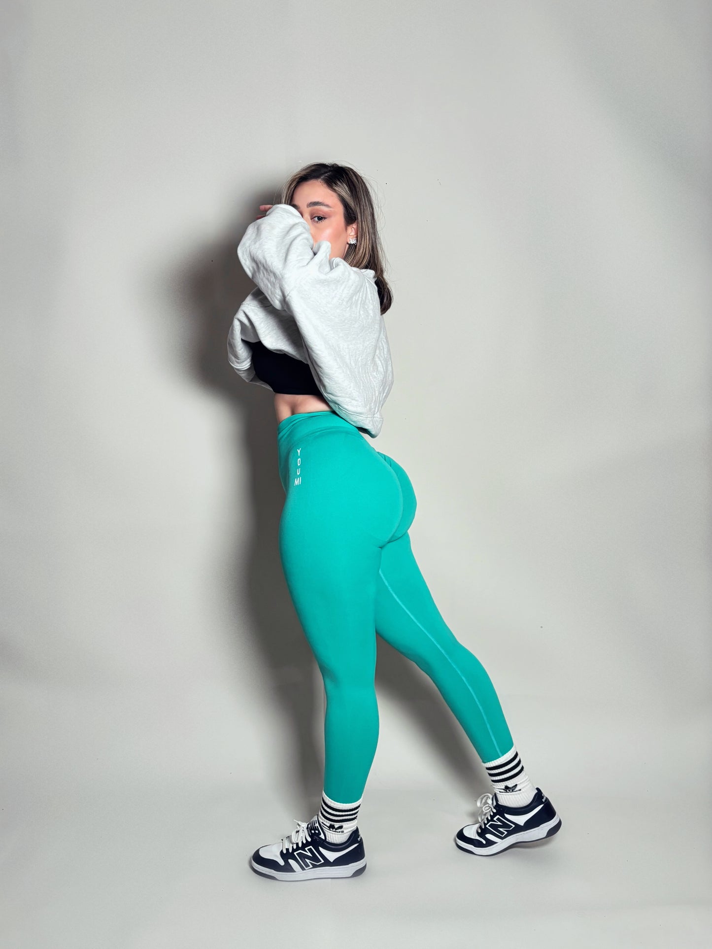 Power stretch Leggings in Flashy Green