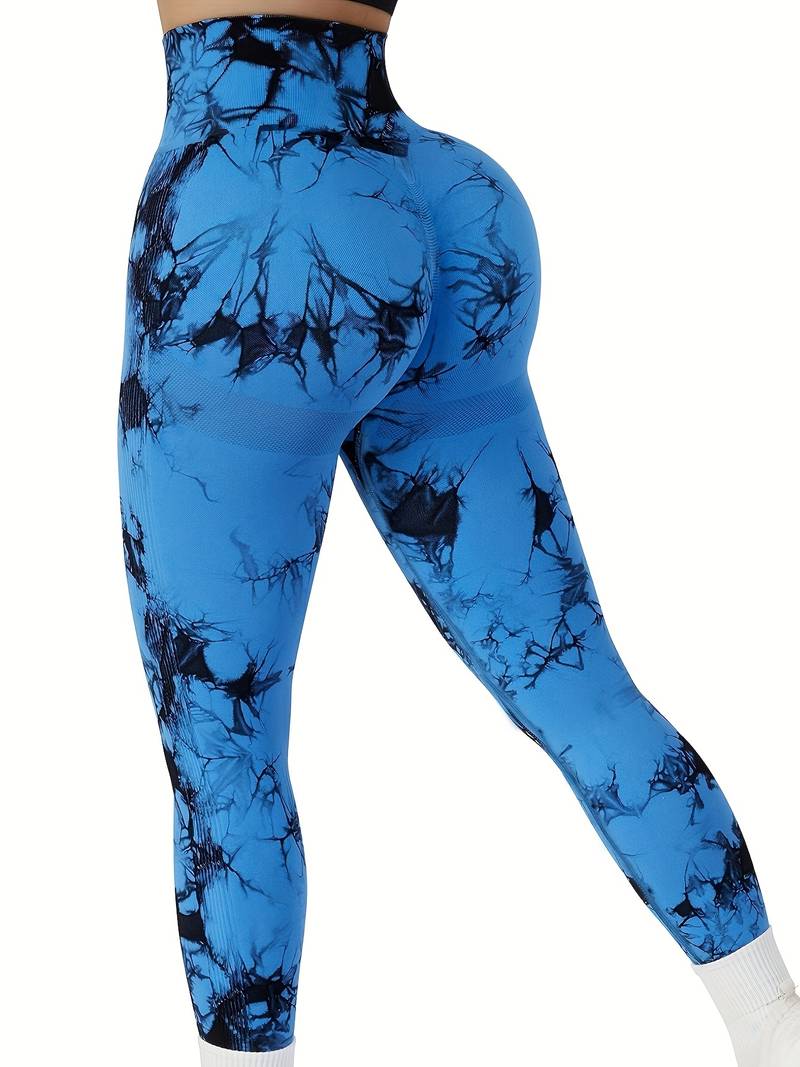 Tye Die youmi leggings in bleu