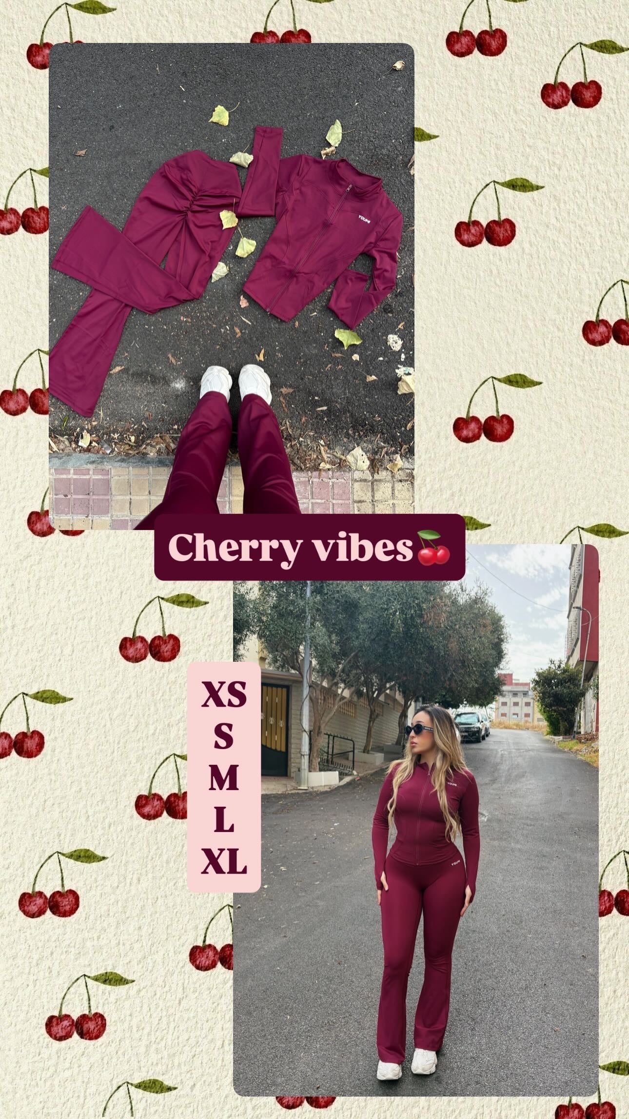 Flare Set-Cherry Vibes