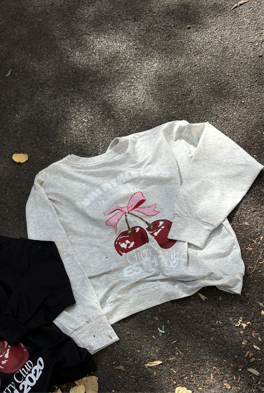 Sweatshirt Berry vibes-Grey