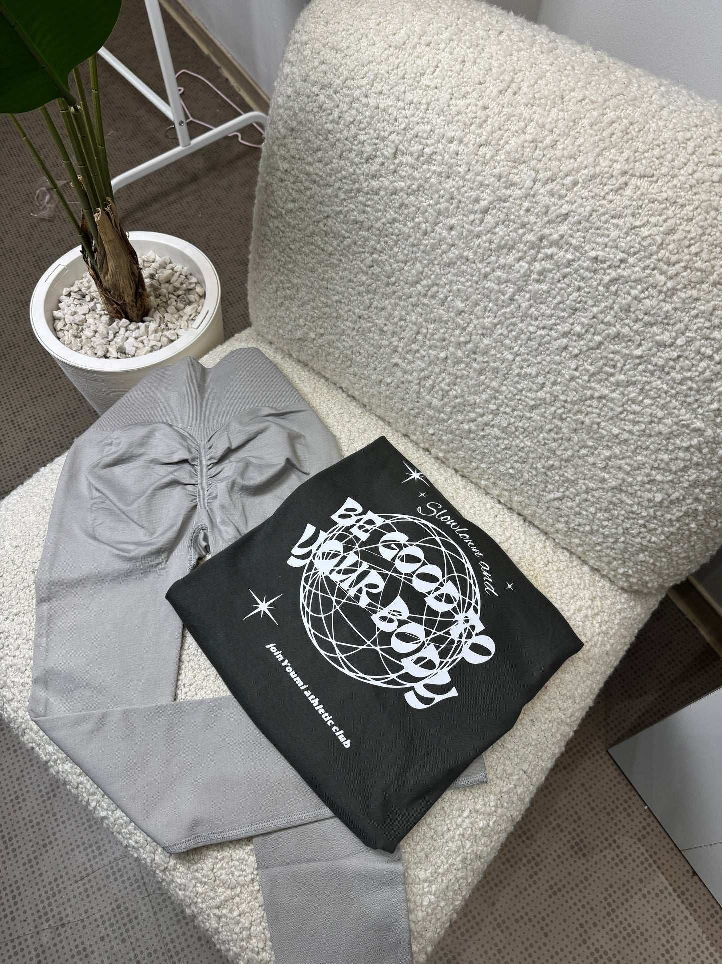 Pack T-shit & Legging-Dark grey