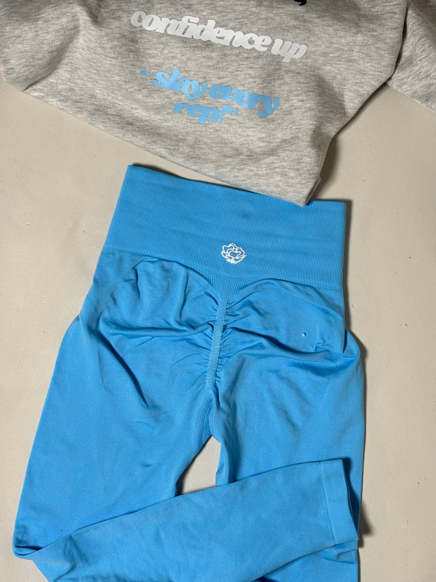 Power stretch Leggings in Light Bleu