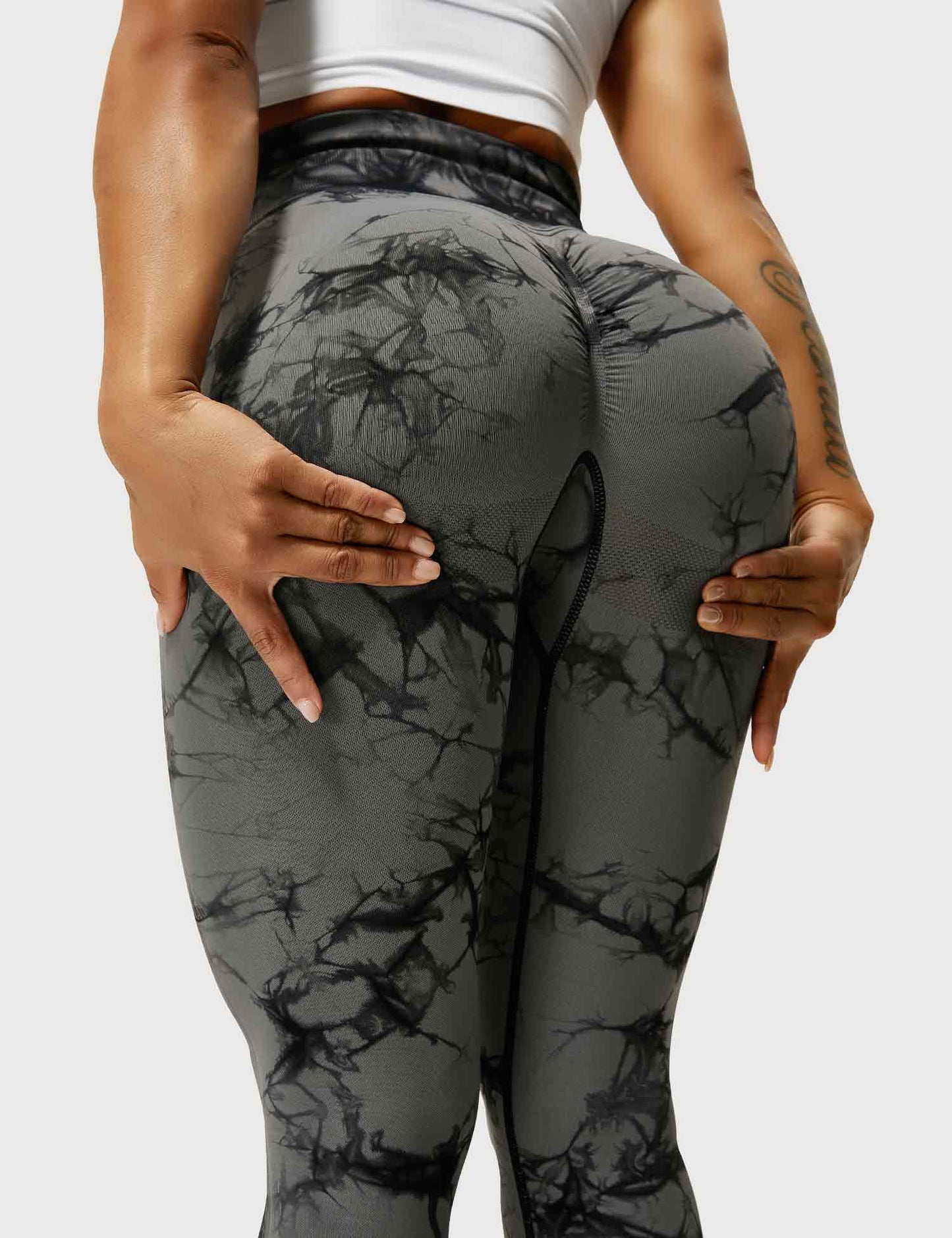 Tye Die youmi leggings in grey