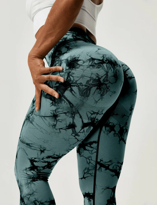 Tye Die youmi leggings in green